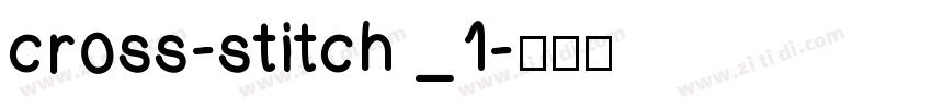 cross-stitch _1字体转换